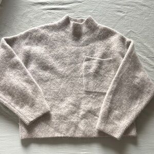 & Other Stories Soft Cream Turtleneck Sweater